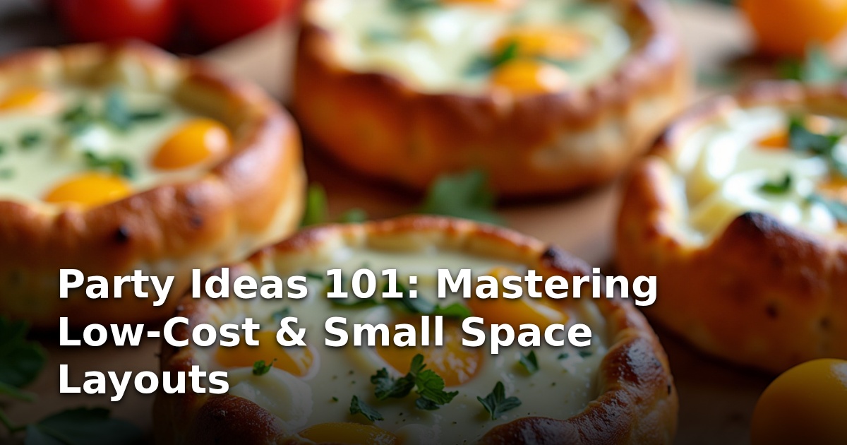Party Ideas 101: Mastering Low-Cost & Small Space Layouts