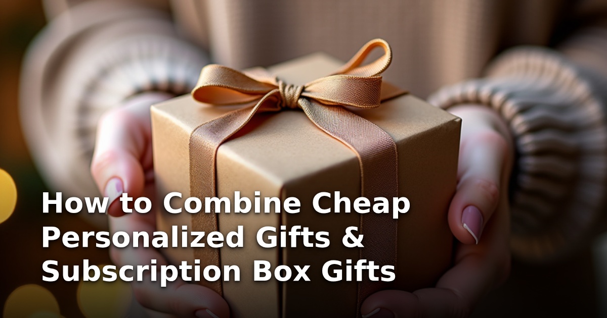 How to Combine Cheap Personalized Gifts & Subscription Box Gifts