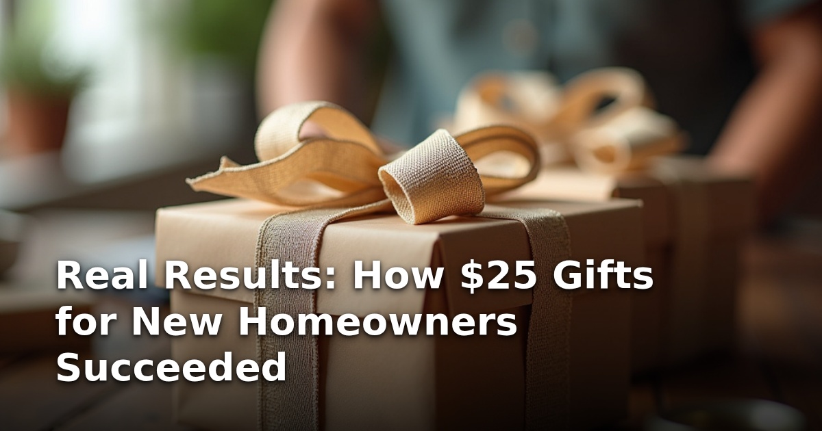 Real Results: How $25 Gifts for New Homeowners Succeeded