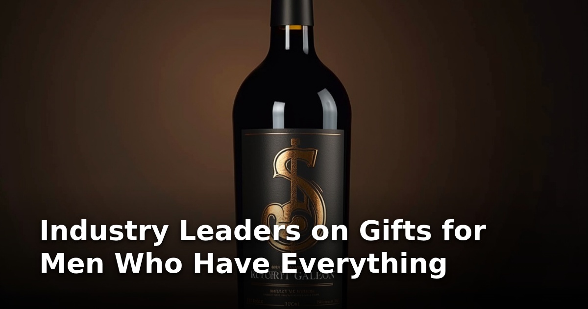 Industry Leaders on Gifts for Men Who Have Everything