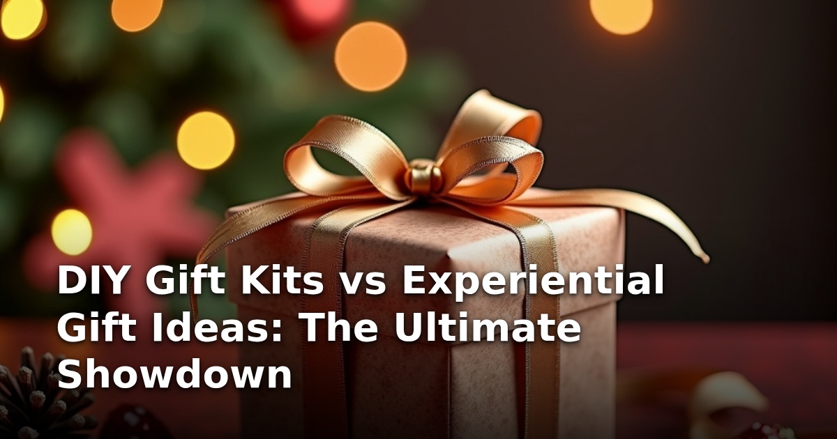 DIY Gift Kits vs Experiential Gift Ideas: The Ultimate Showdown