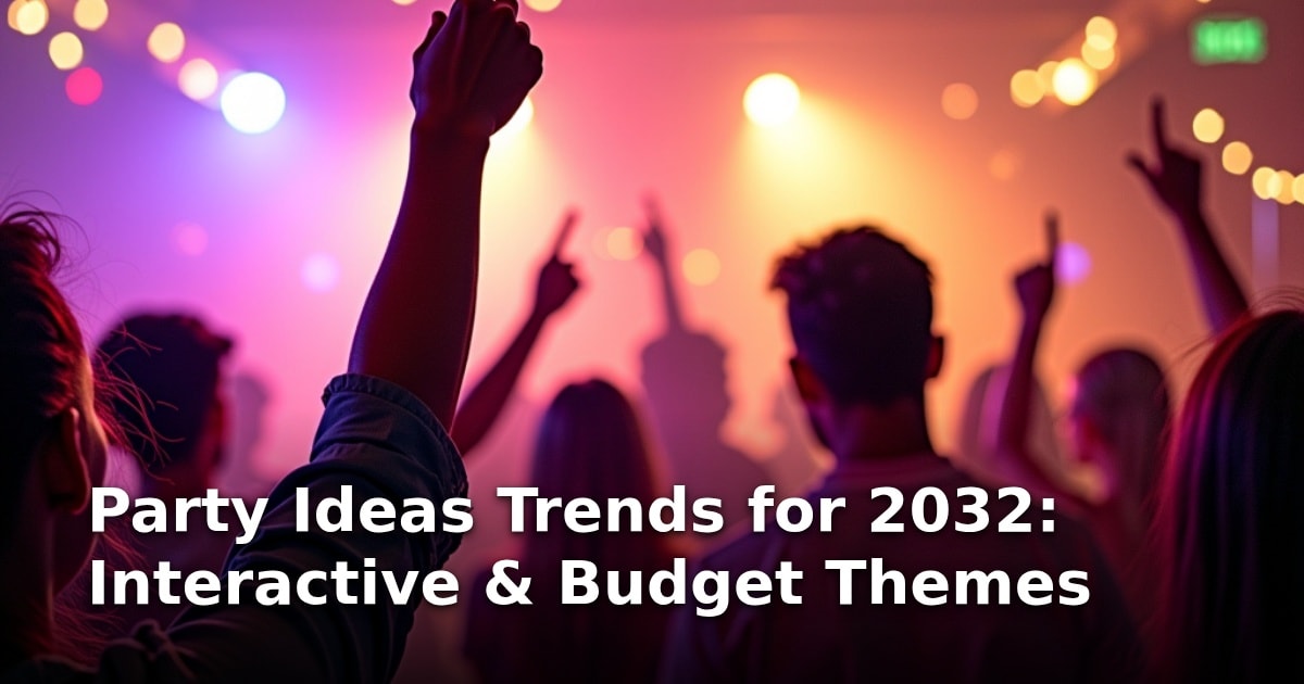 Party Ideas Trends for 2032: Interactive & Budget Themes