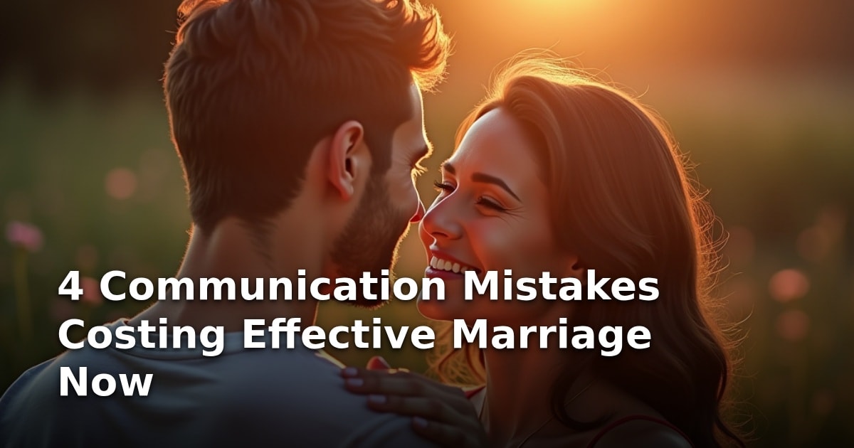4 Communication Mistakes Costing Effective Marriage Now