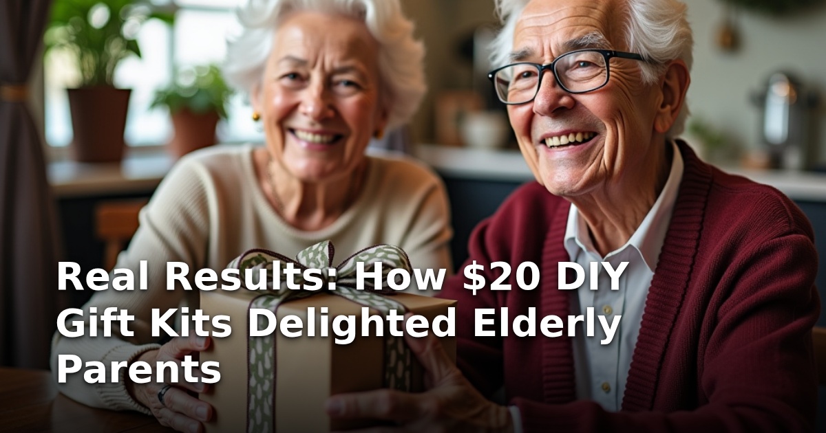 Real Results: How $20 DIY Gift Kits Delighted Elderly Parents