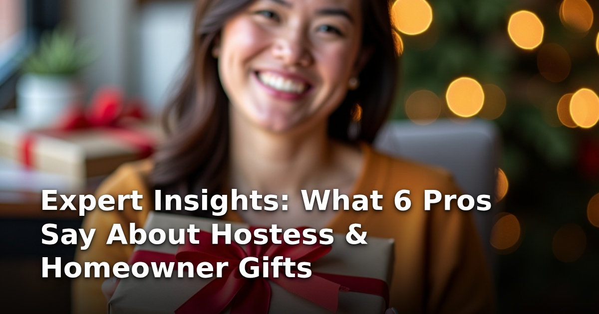 Expert Insights: What 6 Pros Say About Hostess & Homeowner Gifts