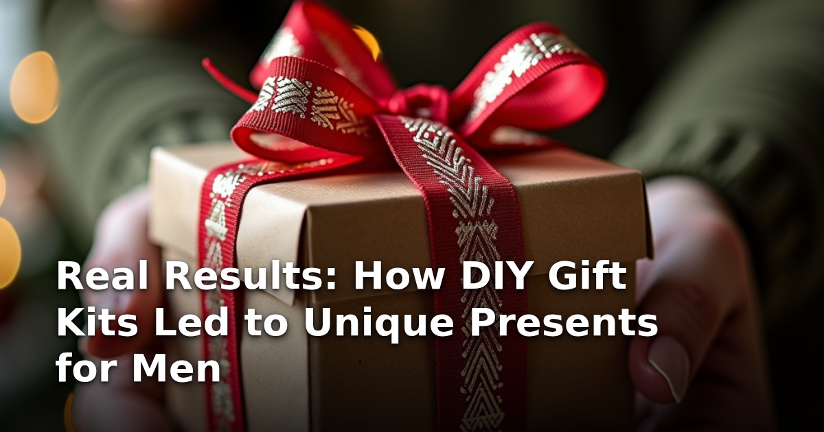 Real Results: How DIY Gift Kits Led to Unique Presents for Men