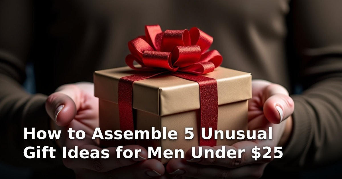 How to Assemble 5 Unusual Gift Ideas for Men Under $25