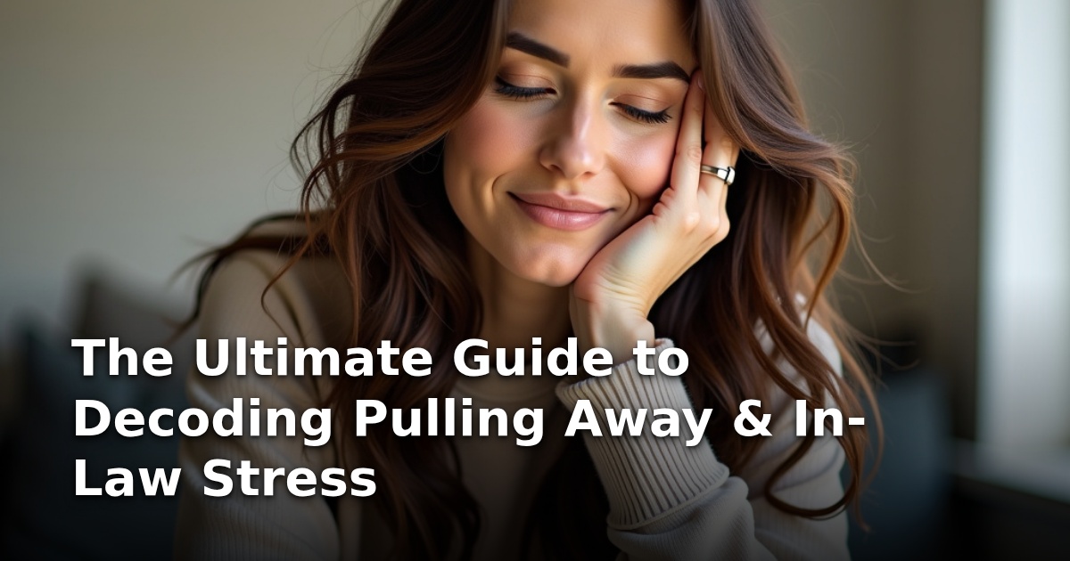 The Ultimate Guide to Decoding Pulling Away & In-Law Stress