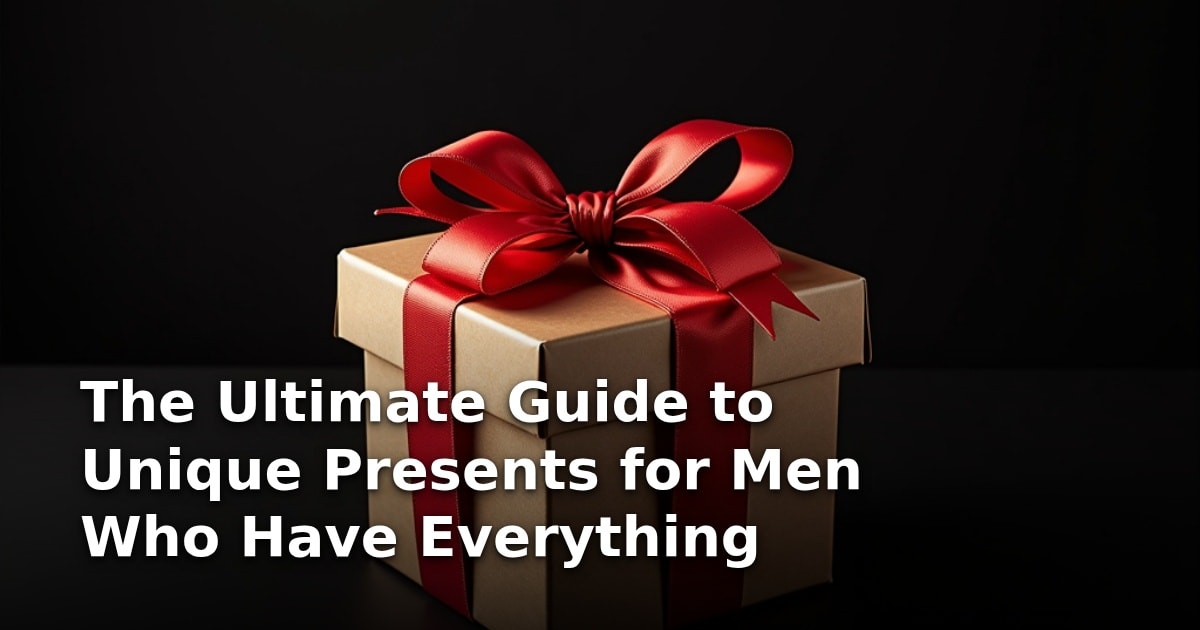 The Ultimate Guide to Unique Presents for Men Who Have Everything