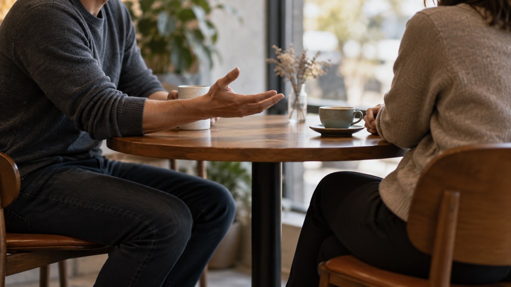 An editorial photograph illustrating what to Say When Someone Avoids Questions.