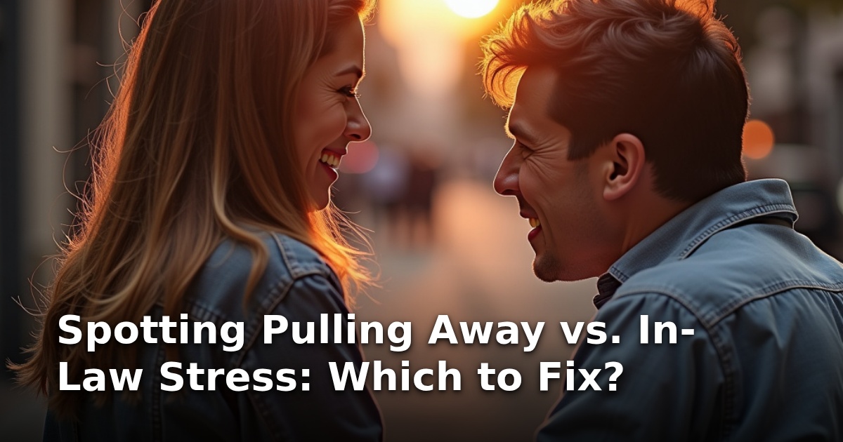 Spotting Pulling Away vs. In-Law Stress: Which to Fix?