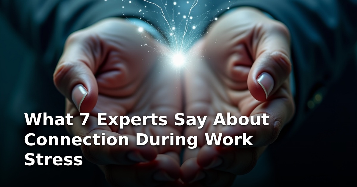 What 7 Experts Say About Connection During Work Stress
