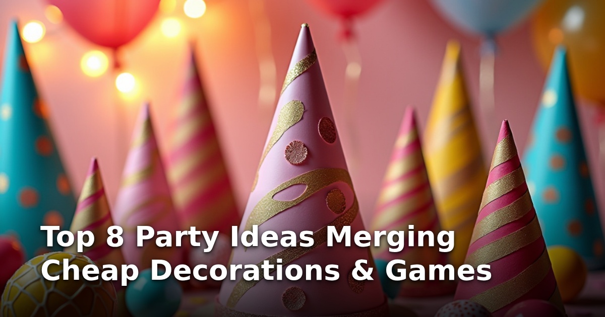 Top 8 Party Ideas Merging Cheap Decorations & Games