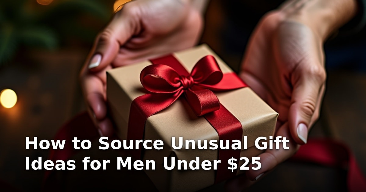 How to Source Unusual Gift Ideas for Men Under $25