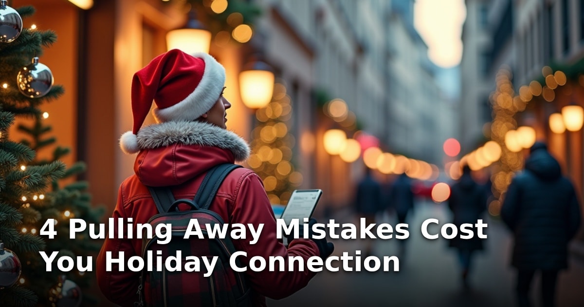 4 Pulling Away Mistakes Cost You Holiday Connection