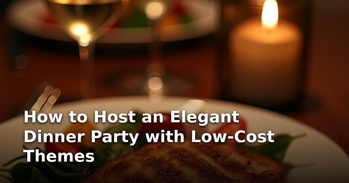 How to Host an Elegant Dinner Party with Low-Cost Themes
