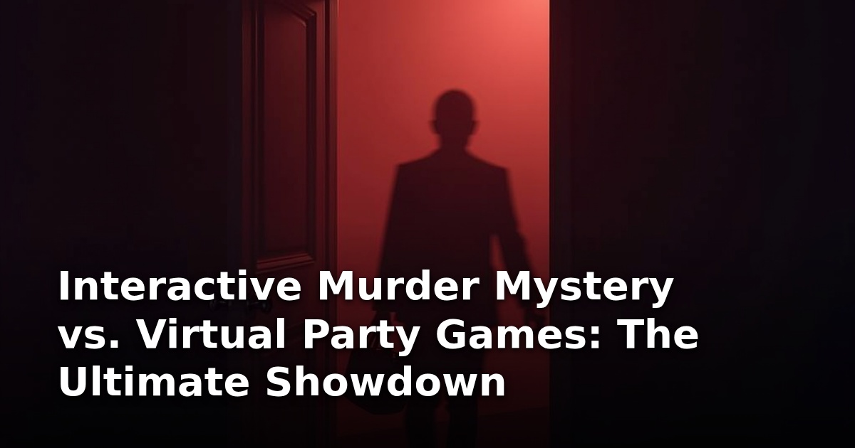 Interactive Murder Mystery vs. Virtual Party Games: The Ultimate Showdown