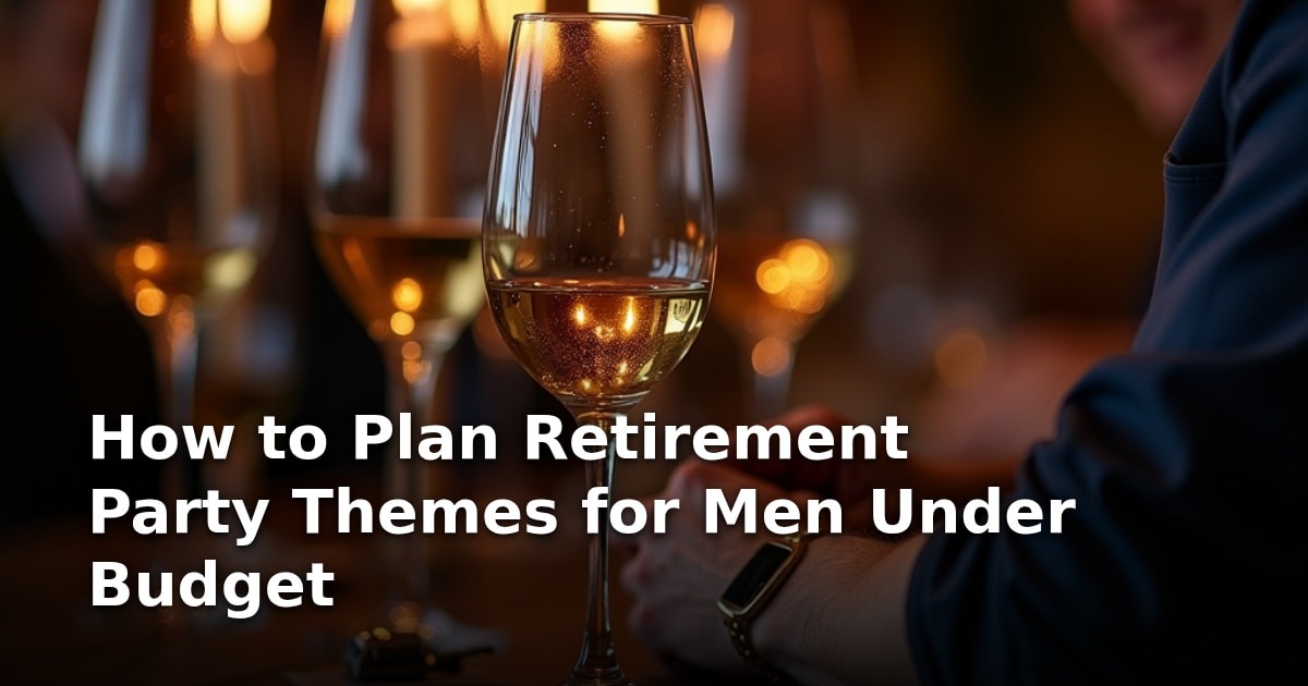 How to Plan Retirement Party Themes for Men Under Budget
