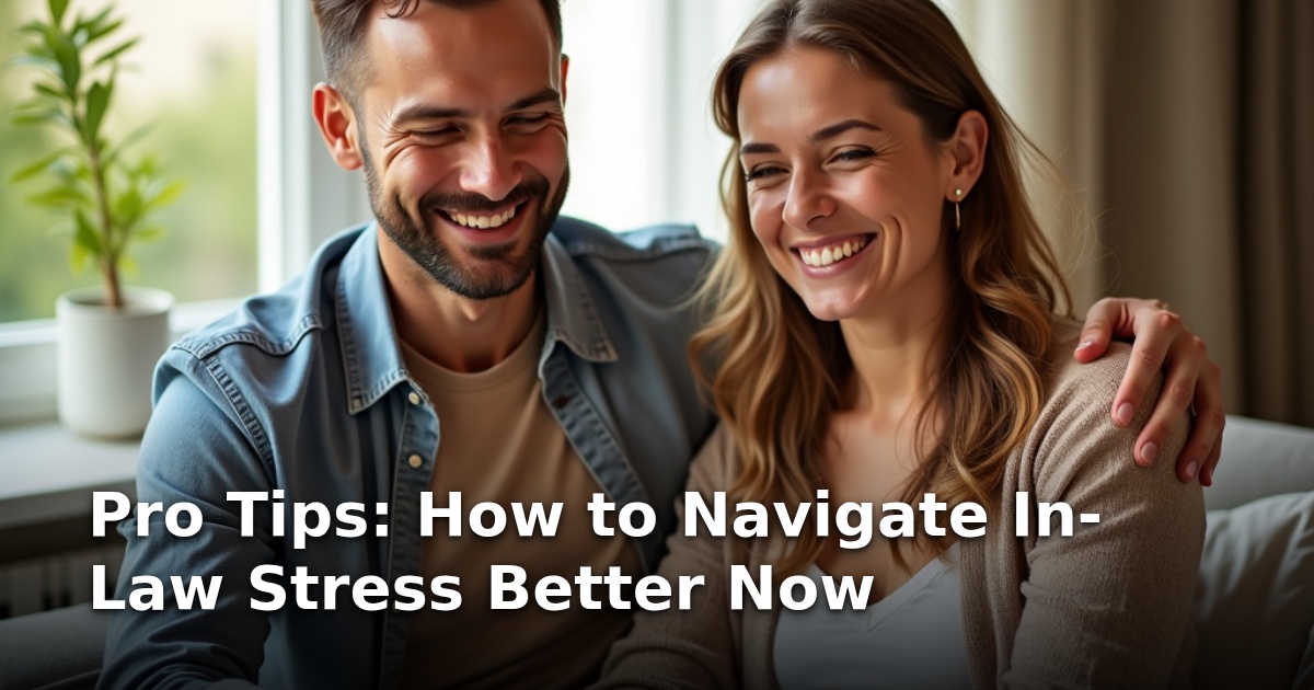Pro Tips: How to Navigate In-Law Stress Better Now