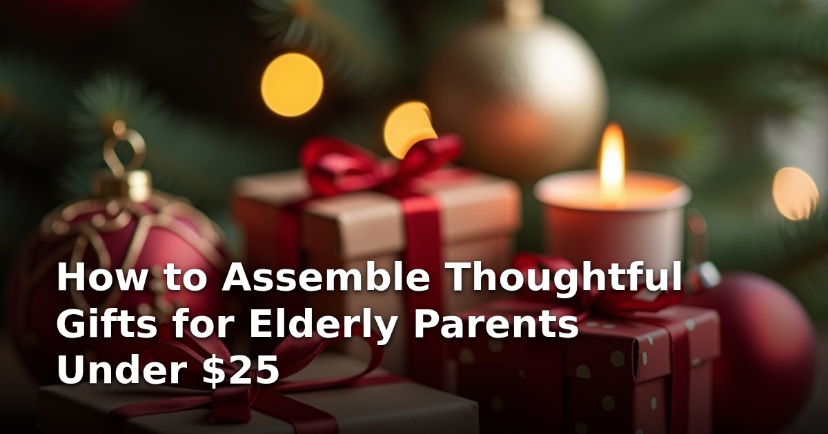 How to Assemble Thoughtful Gifts for Elderly Parents Under $25