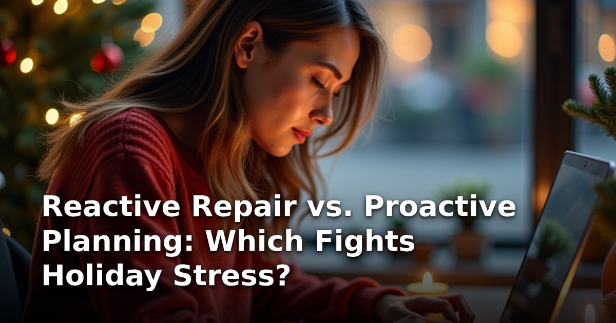 Reactive Repair vs. Proactive Planning: Which Fights Holiday Stress?