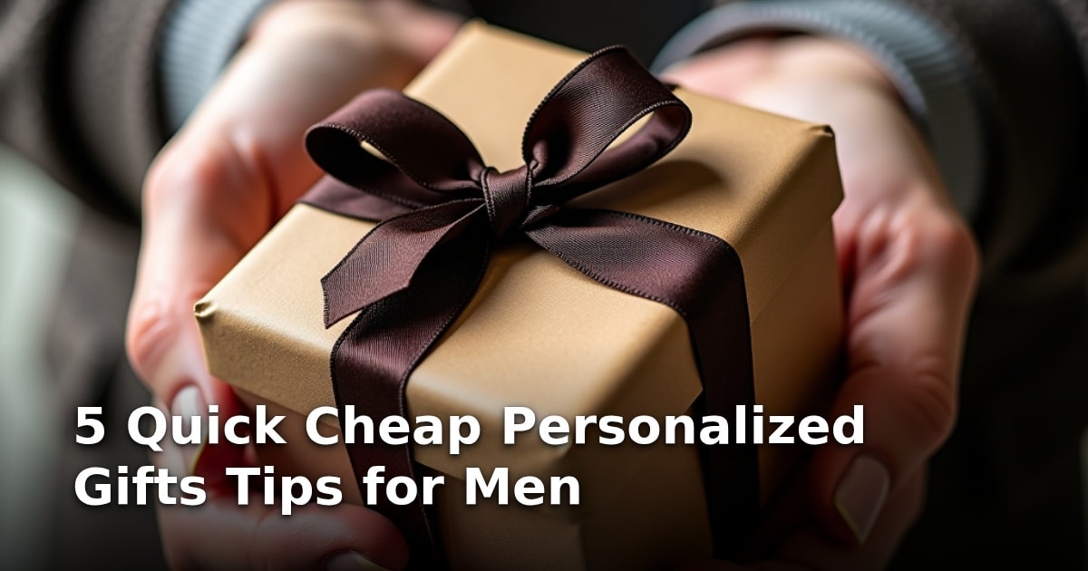 5 Quick Cheap Personalized Gifts Tips for Men