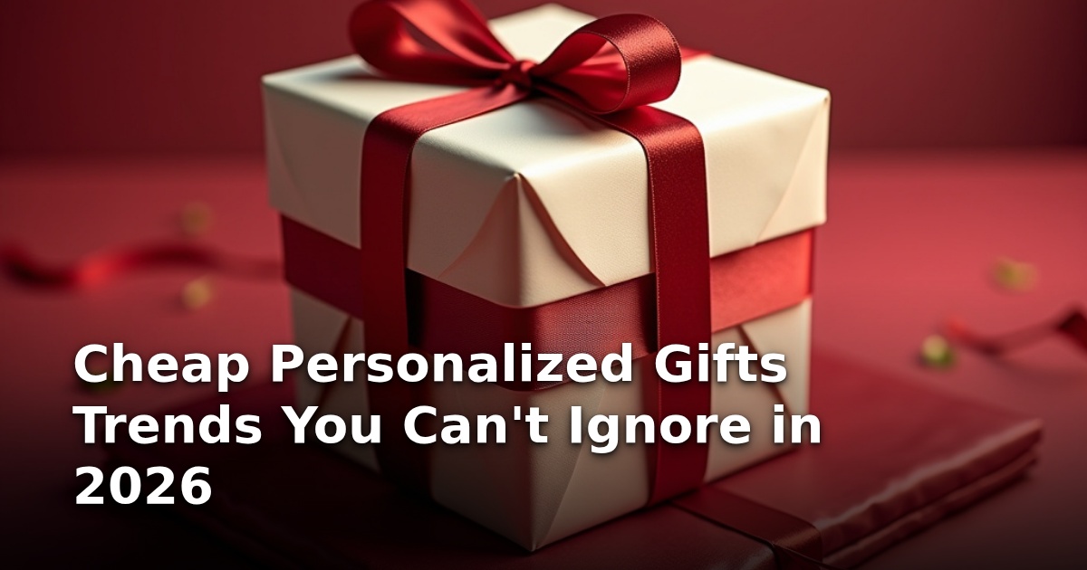 Cheap Personalized Gifts Trends You Can’t Ignore in 2026