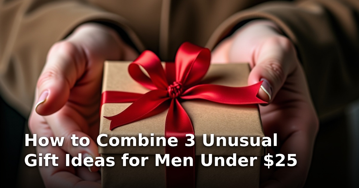 How to Combine 3 Unusual Gift Ideas for Men Under $25