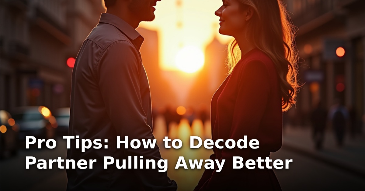 Pro Tips: How to Decode Partner Pulling Away Better