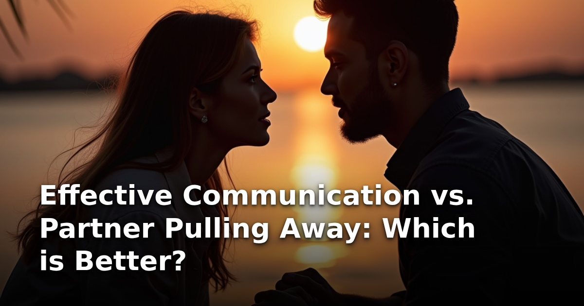 Effective Communication vs. Partner Pulling Away: Which is Better?