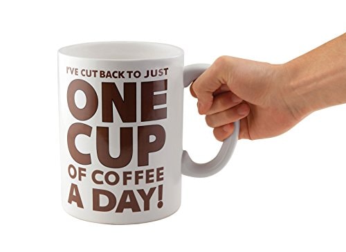 BigMouth Inc. One Cup of Coffee Gigantic Mug, Funny Huge Ceramic Gag Gift for Coffee Lovers, Holds up to 64 oz. BigMouth Inc. One Cup of Coffee Gigantic Mug, Funny Huge Ceramic Gag Gift for Coffee Lovers, Holds up to 64 oz.
