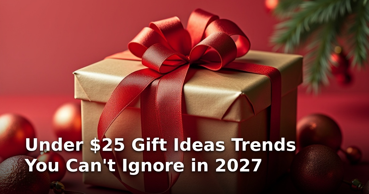 Under $25 Gift Ideas Trends You Can’t Ignore in 2027