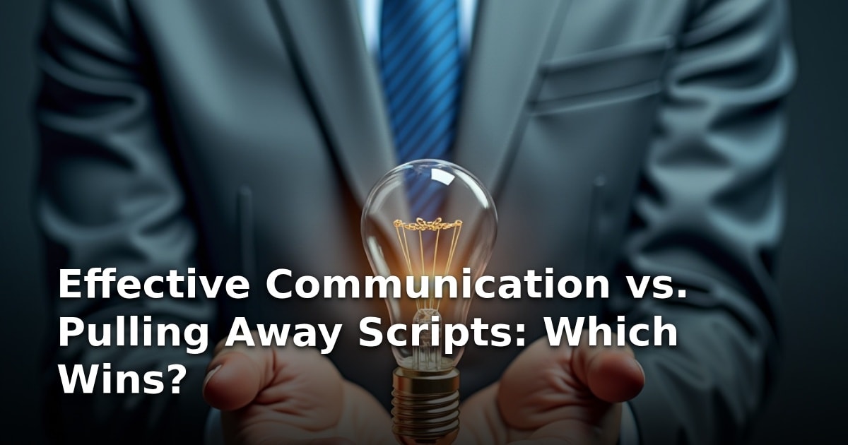 Effective Communication vs. Pulling Away Scripts: Which Wins?