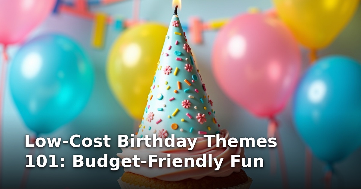 Low-Cost Birthday Themes 101: Budget-Friendly Fun