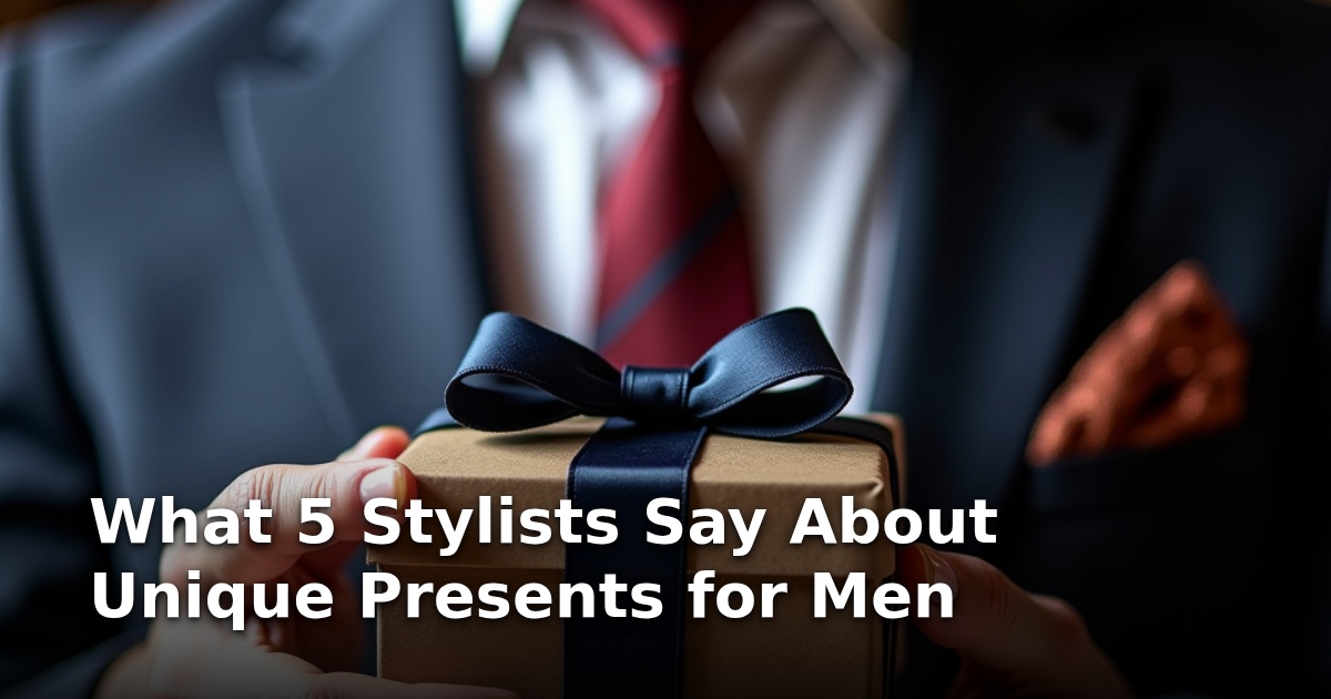 What 5 Stylists Say About Unique Presents for Men