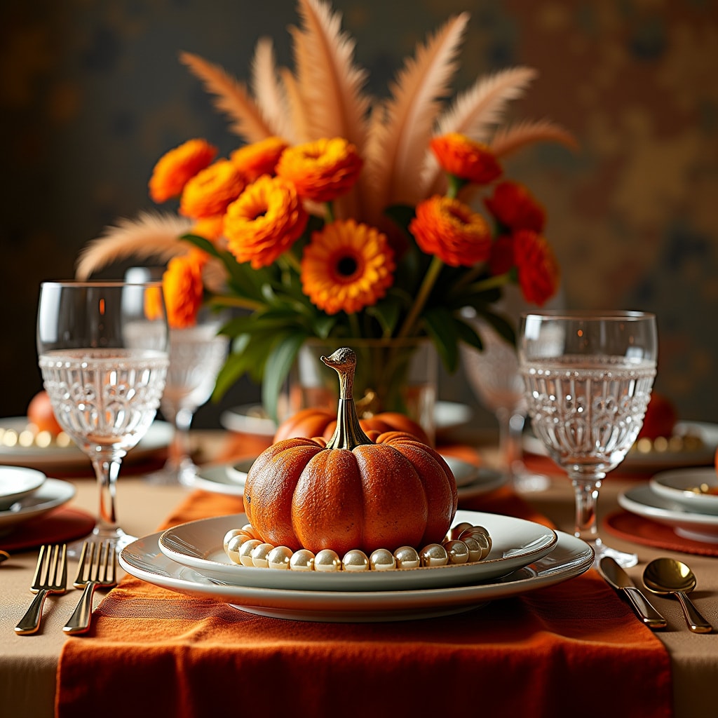 Illustration for Elevate Your Feast: 'Grateful Gatsby' Thanksgiving Theme Guide - Image 1