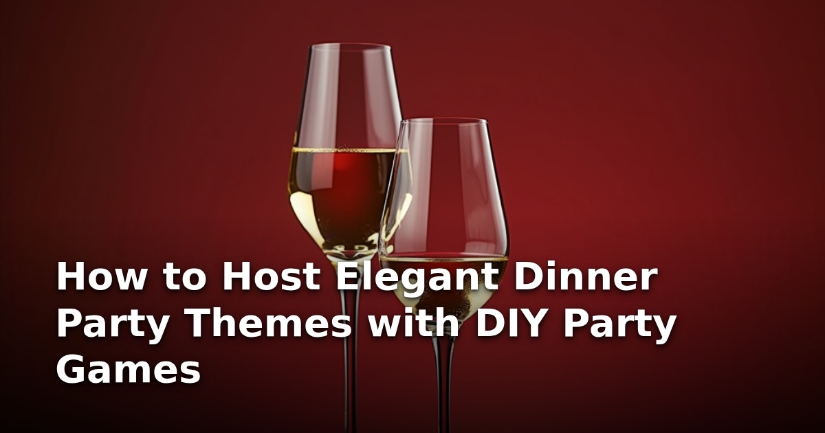 How to Host Elegant Dinner Party Themes with DIY Party Games