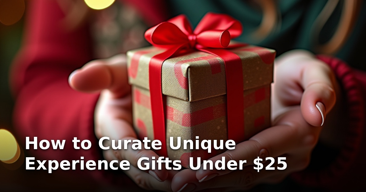 How to Curate Unique Experience Gifts Under $25