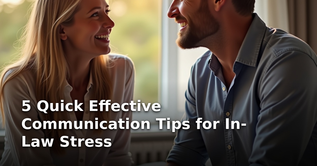 5 Quick Effective Communication Tips for In-Law Stress