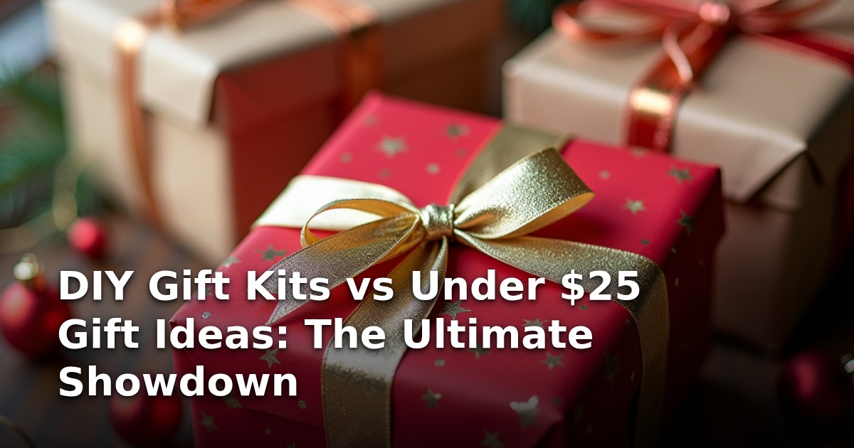 DIY Gift Kits vs Under $25 Gift Ideas: The Ultimate Showdown