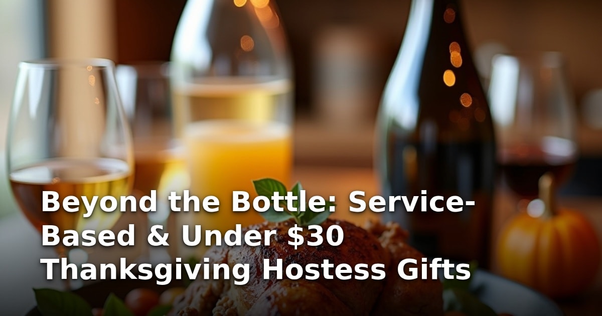 Beyond the Bottle: Service-Based & Under $30 Thanksgiving Hostess Gifts