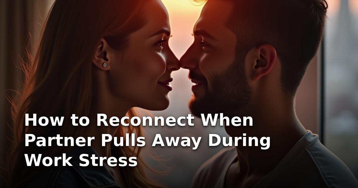 How to Reconnect When Partner Pulls Away During Work Stress