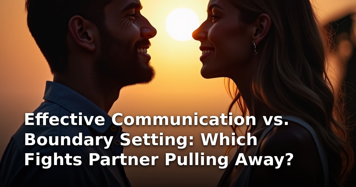 Effective Communication vs. Boundary Setting: Which Fights Partner Pulling Away?