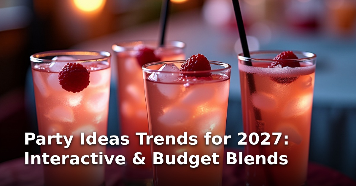Party Ideas Trends for 2027: Interactive & Budget Blends