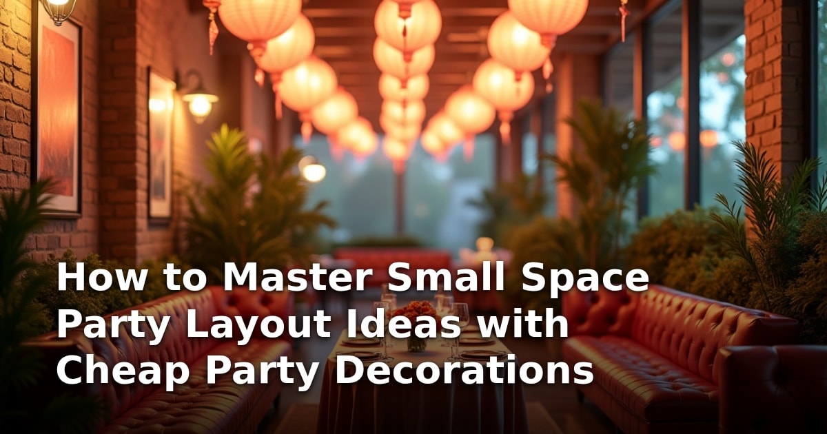 How to Master Small Space Party Layout Ideas with Cheap Party Decorations