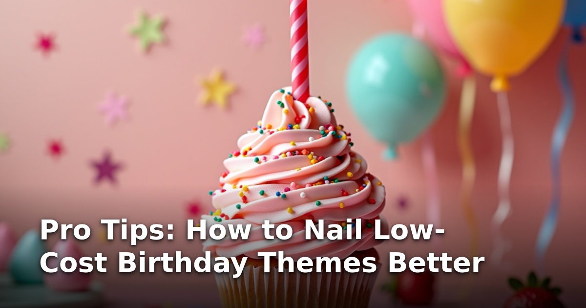 Pro Tips: How to Nail Low-Cost Birthday Themes Better