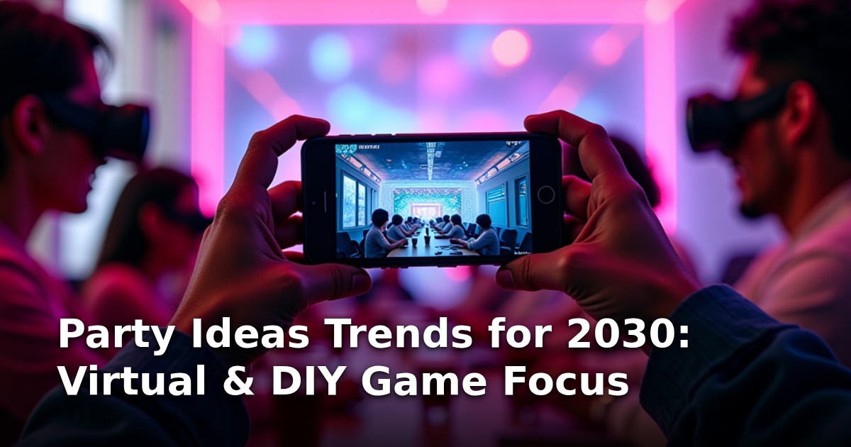 Party Ideas Trends for 2030: Virtual & DIY Game Focus
