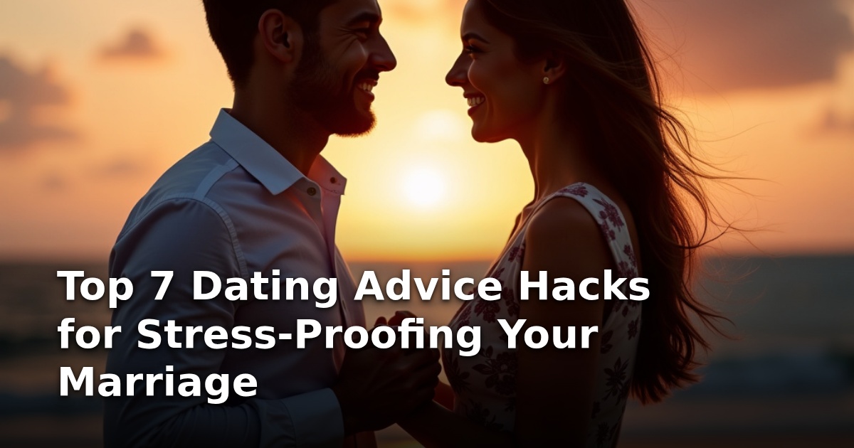 Top 7 Dating Advice Hacks for Stress-Proofing Your Marriage