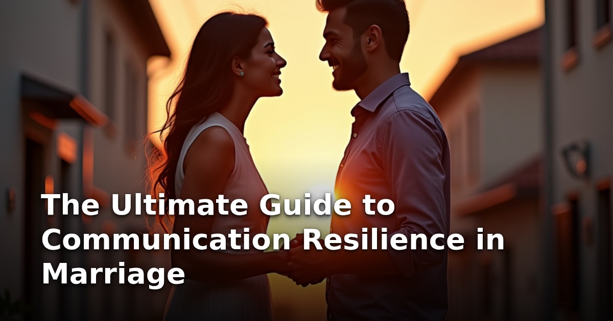 The Ultimate Guide to Communication Resilience in Marriage