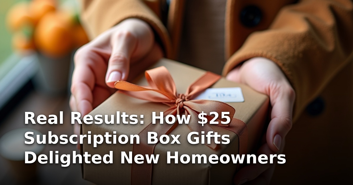 Real Results: How $25 Subscription Box Gifts Delighted New Homeowners